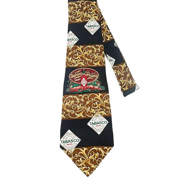 Tabasco Silk Ties – Gulf Shrimp Theme - EUC - Picture 4 of 10